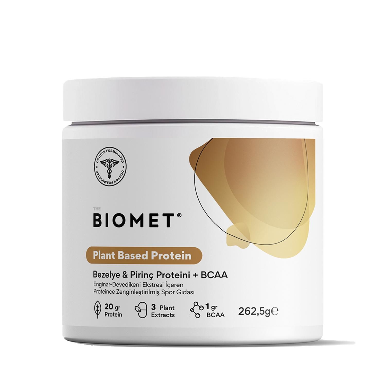 BIOMET Plant Based Protein - Bezelye & Pirinç Proteini + BCAA 262,5 gram