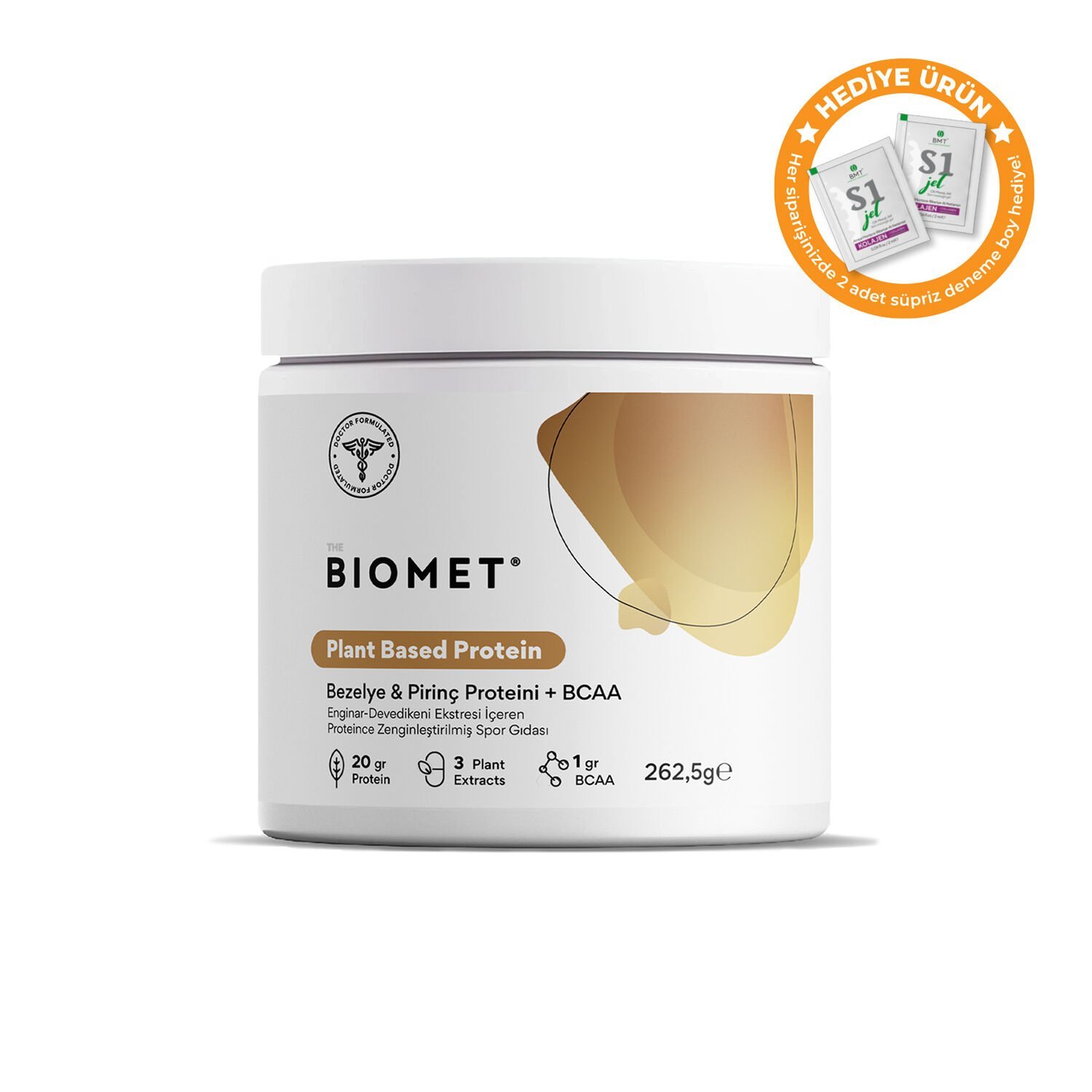 BIOMET Plant Based Protein - Bezelye & Pirinç Proteini + BCAA 262,5 gram