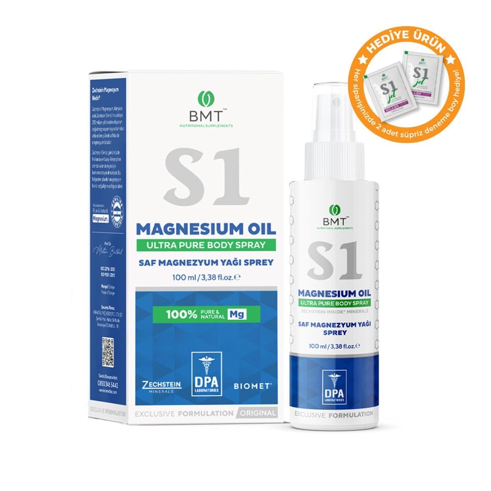 S1™ Magnezyum Yağı 100 ml Sprey