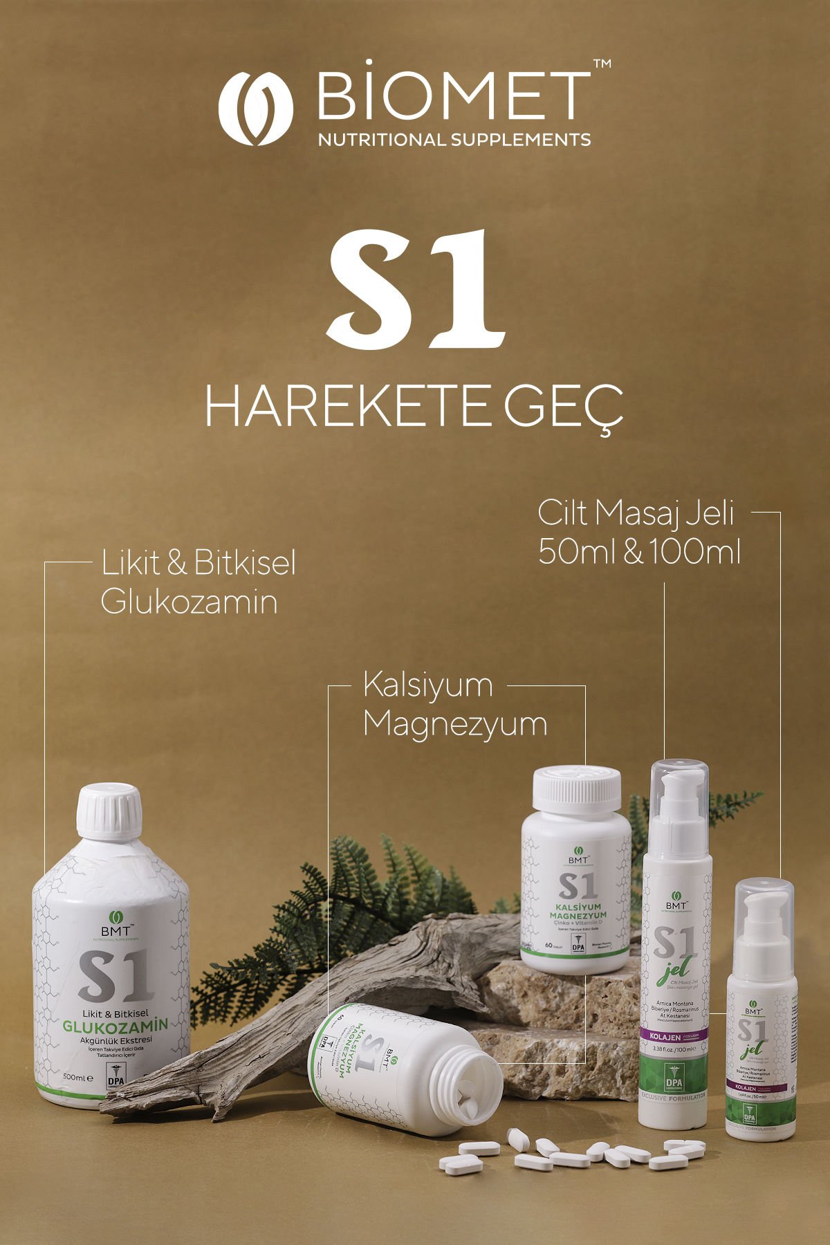 S1® Glukozamin – S1® Jel 2'li Set