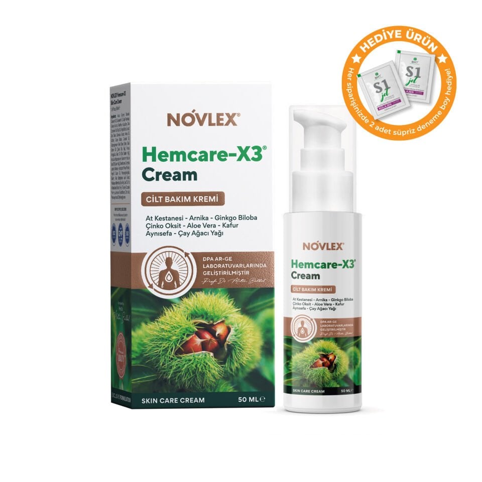 Novlex®  Hemcare -X3 - Cilt Bakım Kremi 50ml
