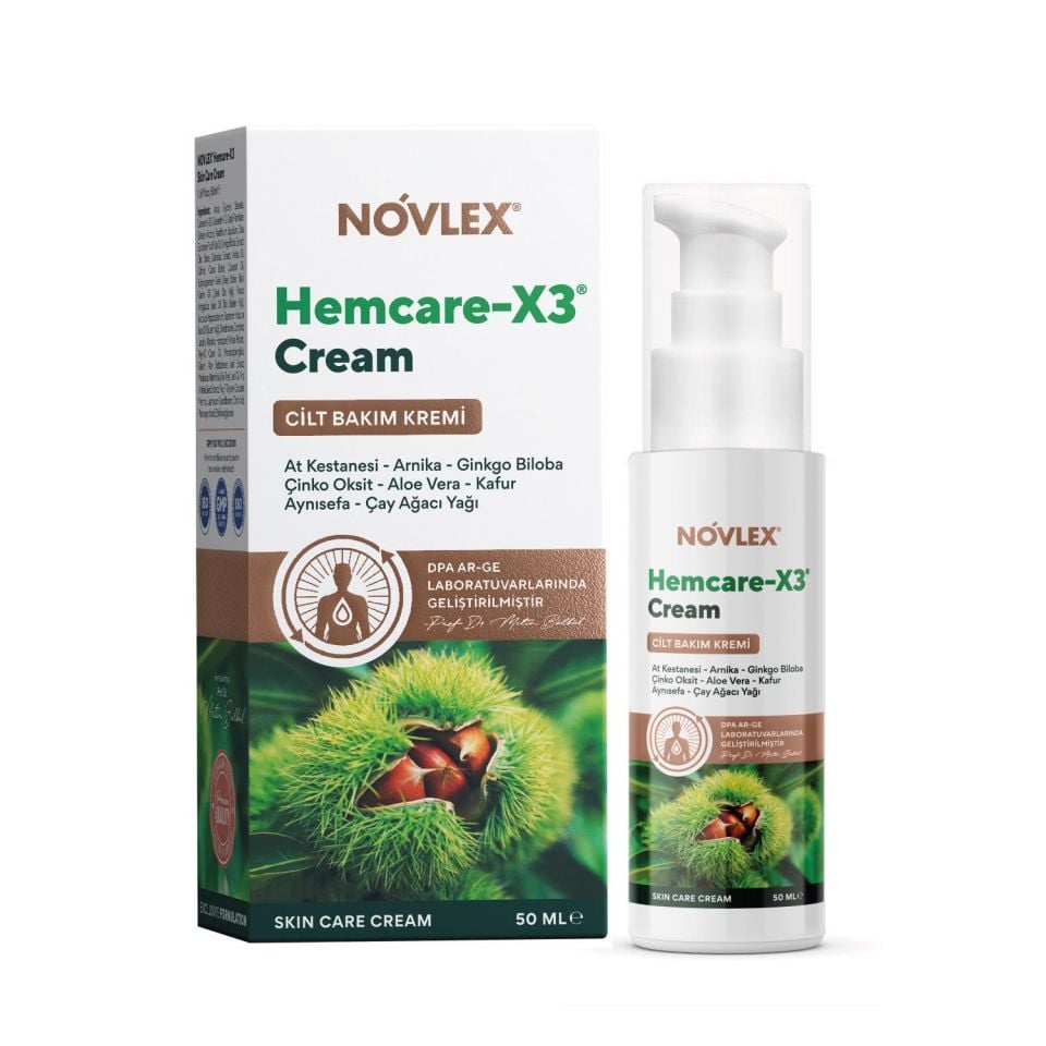 Novlex®  Hemcare -X3 - Cilt Bakım Kremi 50ml