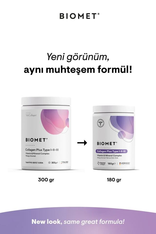 Biomet Collagen Plus Type 1-2-3 Powder 180g